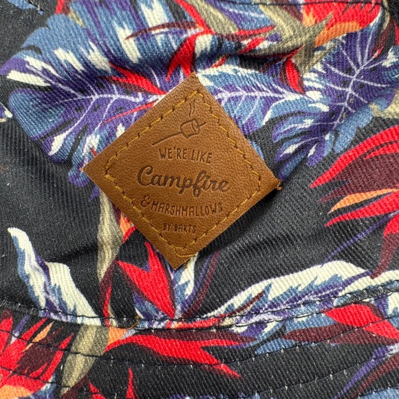 NWT BARTS Antigua Reversible Bucket Hat Tropical Print/Blue Kids Sz 53 4 yrs+ - Picture 6 of 9